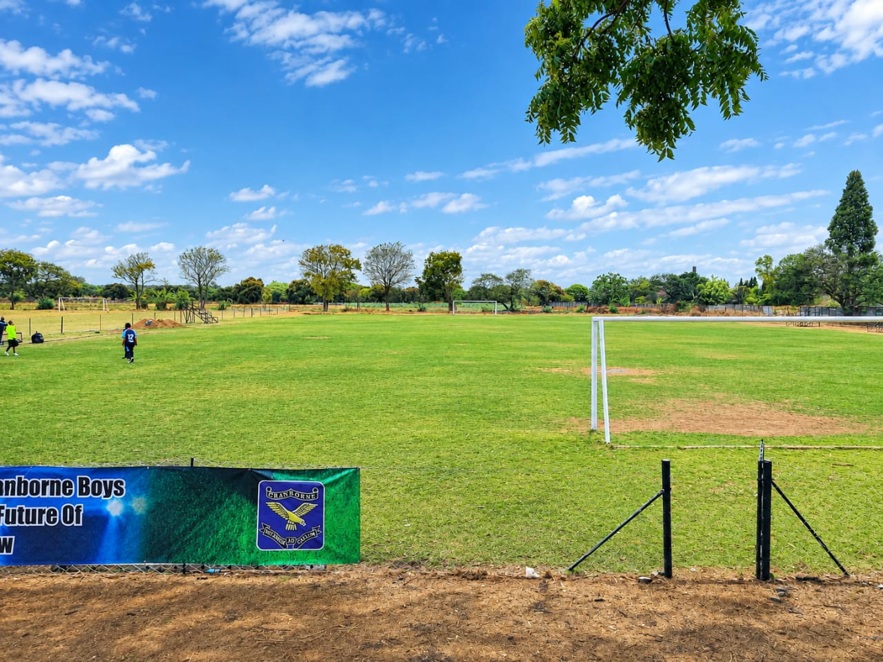 The school's main sports field